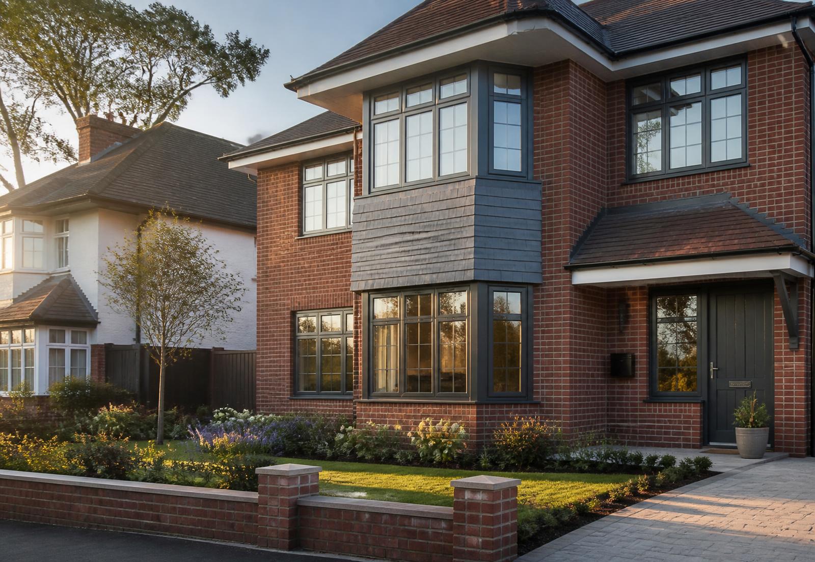 Modern family home with newly fitted windows